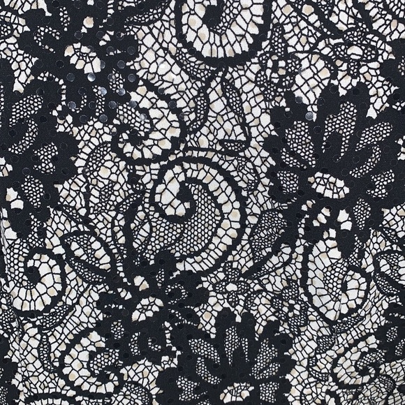 JOSEPH Ribkoff Black Flower Lace Sequins Jacket size US 8 - Picture 12 of 15